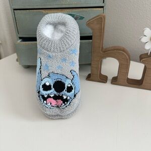 Gray and Blue Lilo & Stitch Slipper Socks